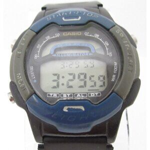 Men Casio Illuminator Quartz Digital 41mm Round Watch (H449)"New Battery" W-729H